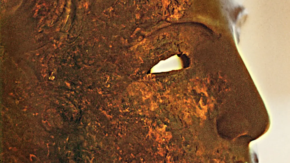 Römischer Maskenhelm aus dem Limesmuseum