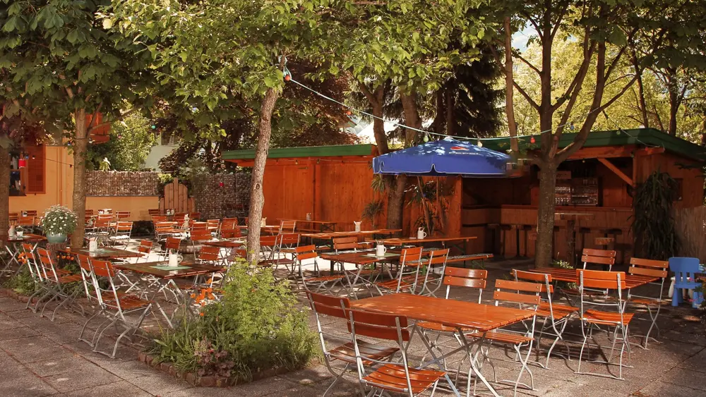 Biergarten im Gasthaus
