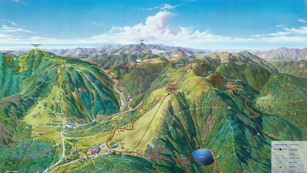 Panoramakarte Feldberg