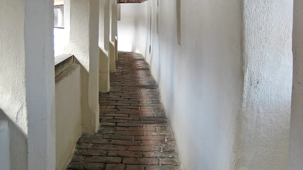 Blick in den Wehrgang im Hohen Schloss Füssen