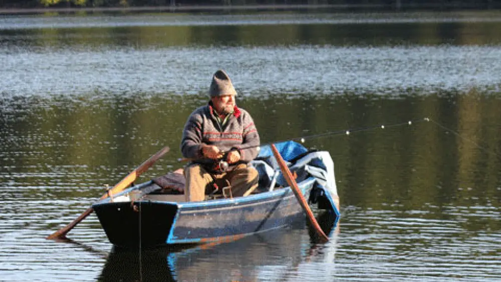 Fischer am Tüttensee