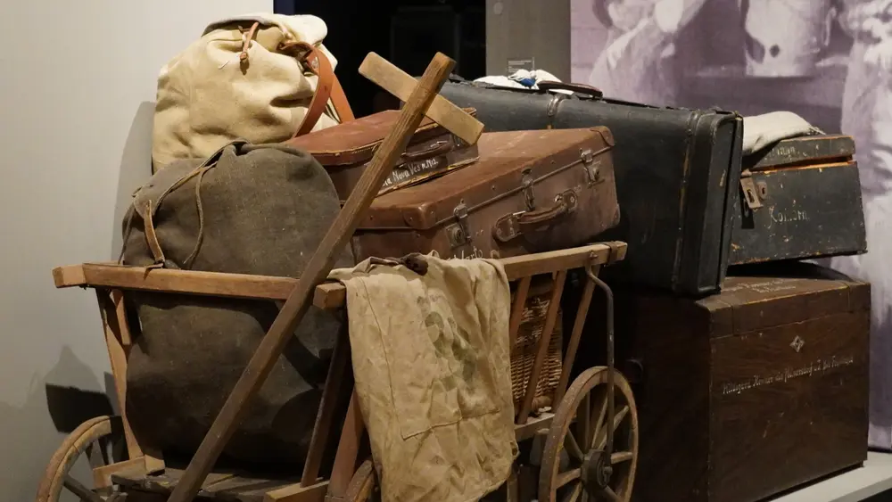 Installation zum Thema Vertreibung