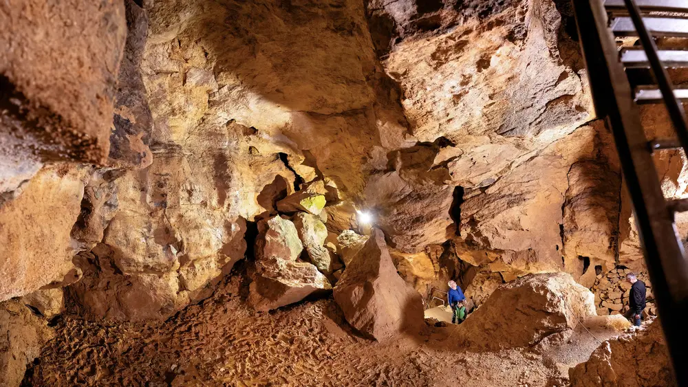 Einblick in die Laichinger Tiefenhöhle