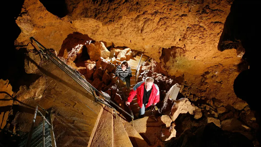 Einblick in die Laichinger Tiefenhöhle