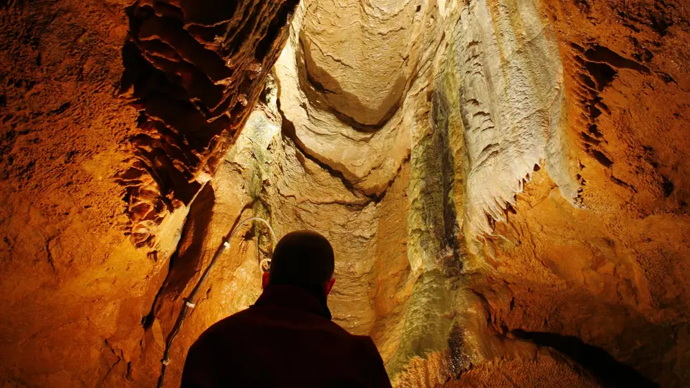 Einblick in die Laichinger Tiefenhöhle