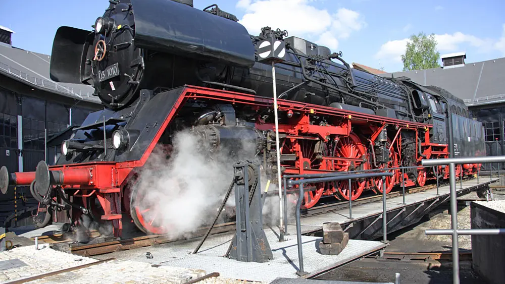 Drehscheibe zum Transport der Dampfloks