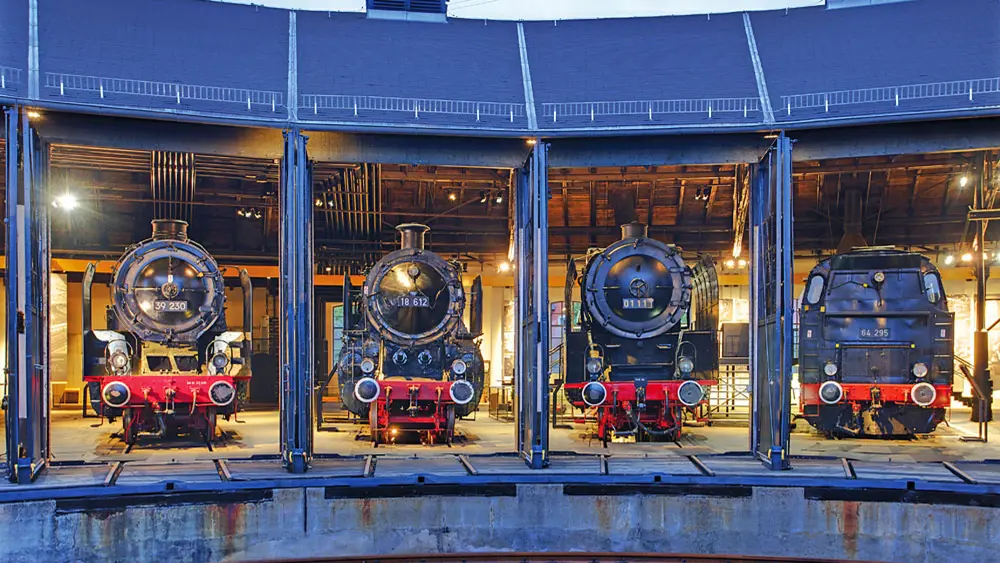 Herzstück des Museums: Der Ringlokschuppen