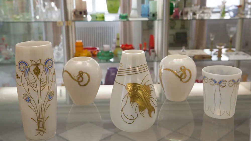 Glasmuseum Passau, Jugendstilgläser Poschinger Buchenau im Bayerischen Wald