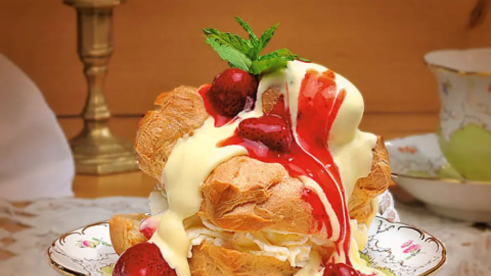 Windbeutel sind eine Spezialität des Hauses