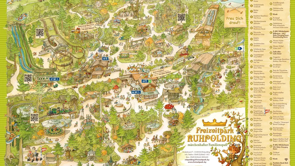 Parkplan Freizeitpark Ruhpolding