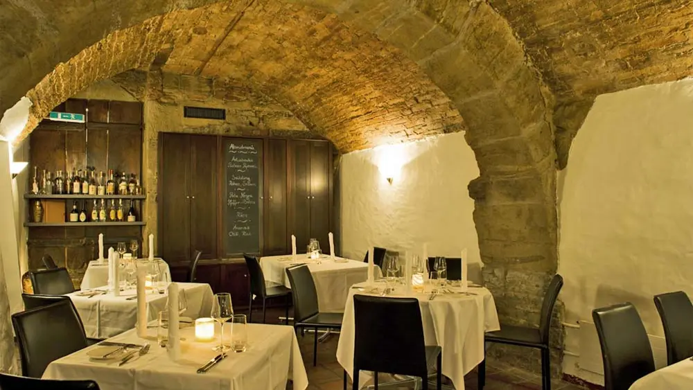 Der Gewölbekeller des Restaurants Wein & Sein