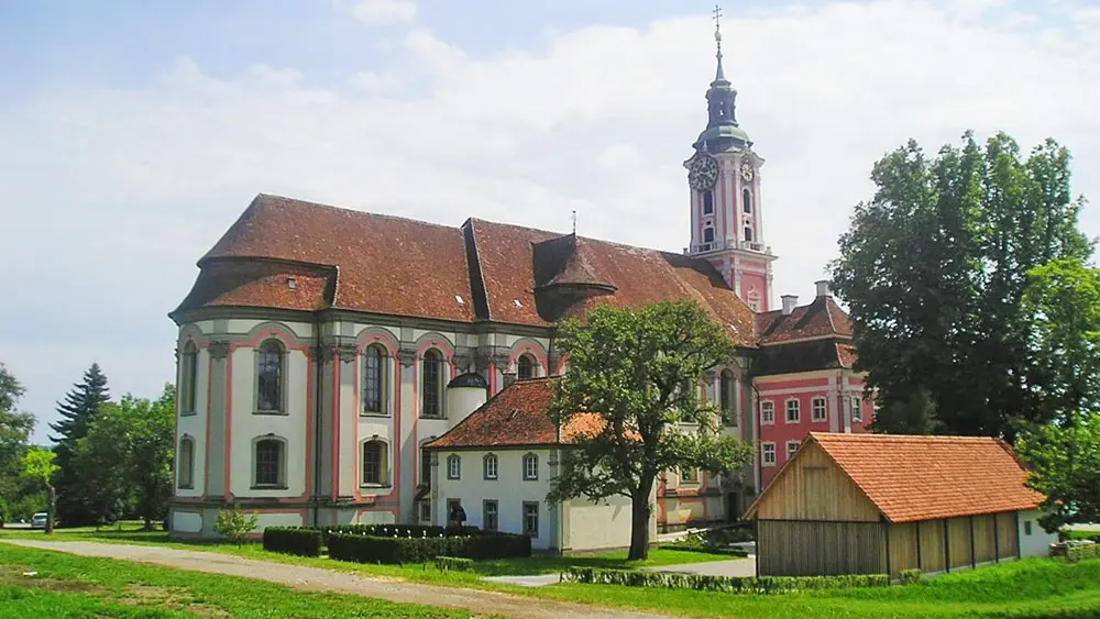 Nordansicht der Wallfahrtskirche Birnau bei Uhldingen-Mühlhofen