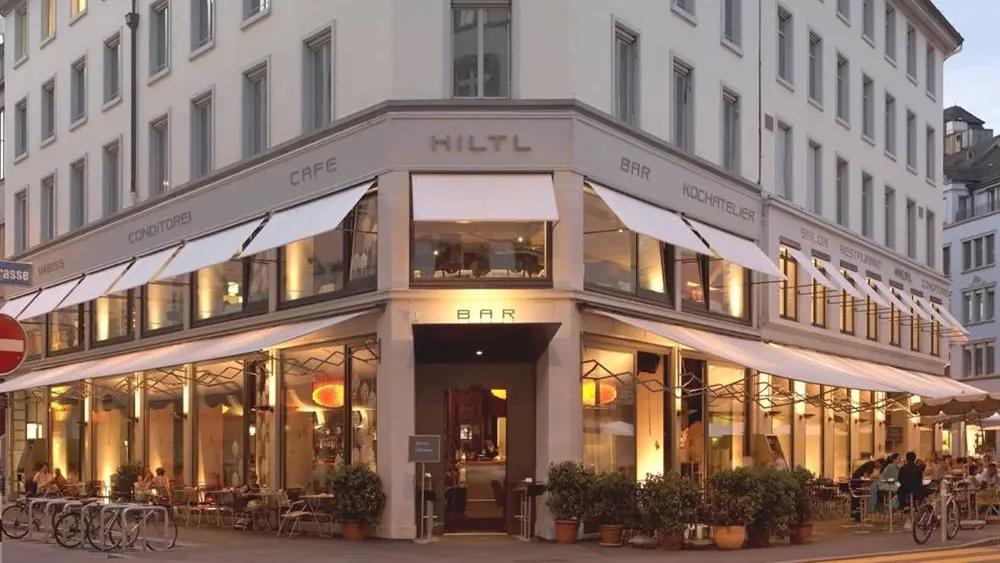 Das Stammhaus Hiltl von außen