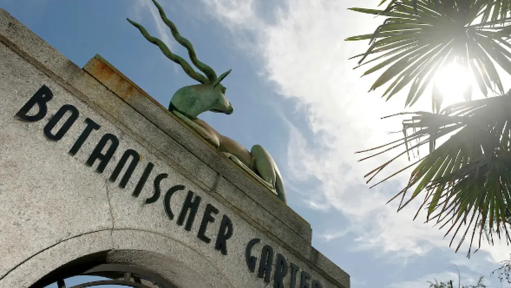 Eingang des Botanischen Gartens in Bern