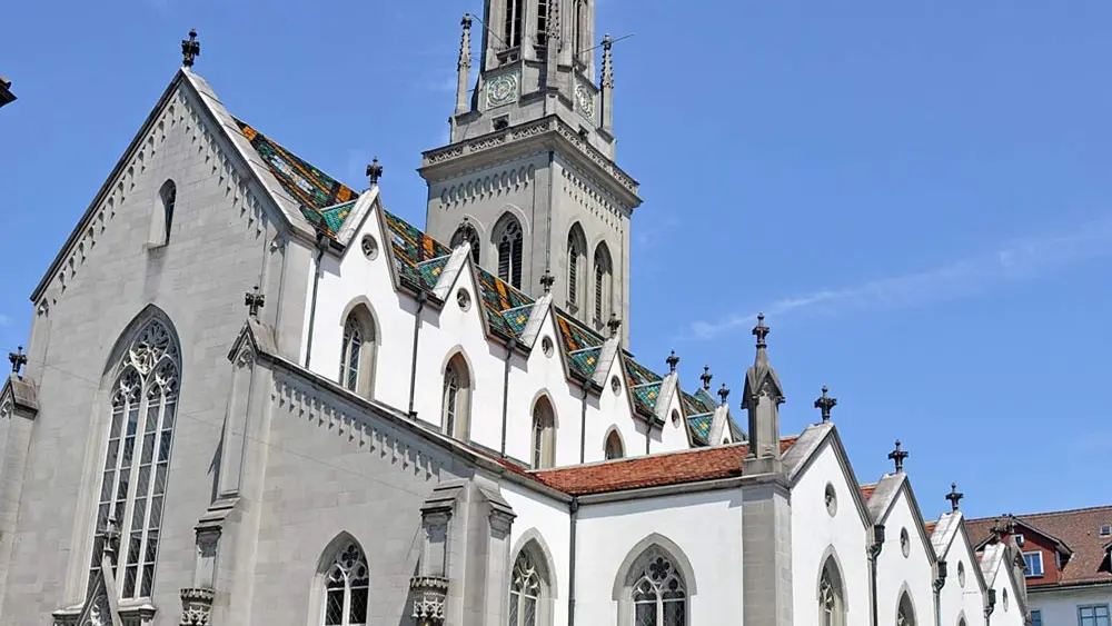 Außenansicht der St. Laurenzenkirche in St. Gallen