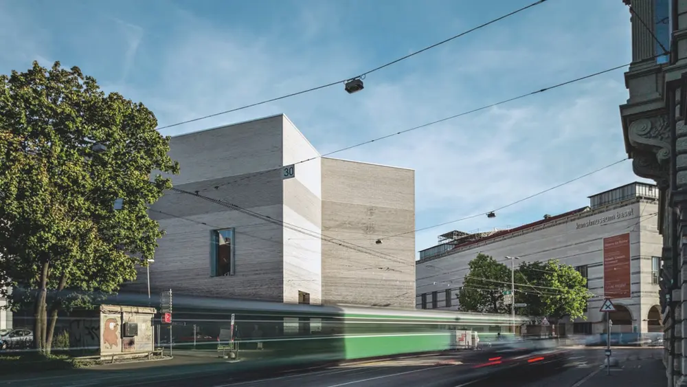 Die Fassade des Neubaus des Kunstmuseums Basel.