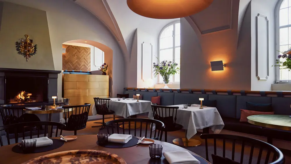 Blick in das Restaurant IGNIV in Bad Ragaz