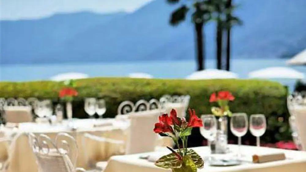 Die Sonnenterrasse des Restaurants Eden Roc