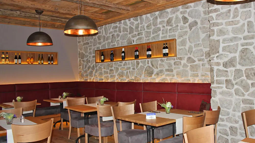 Gastraum in der Trattoria La Stella