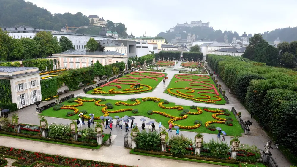 Mirabellgarten von oben