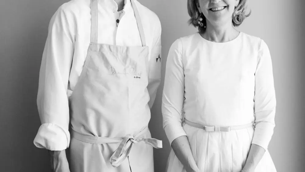 Sterneköchin Johanna Maier und ihr Sohn Johannes