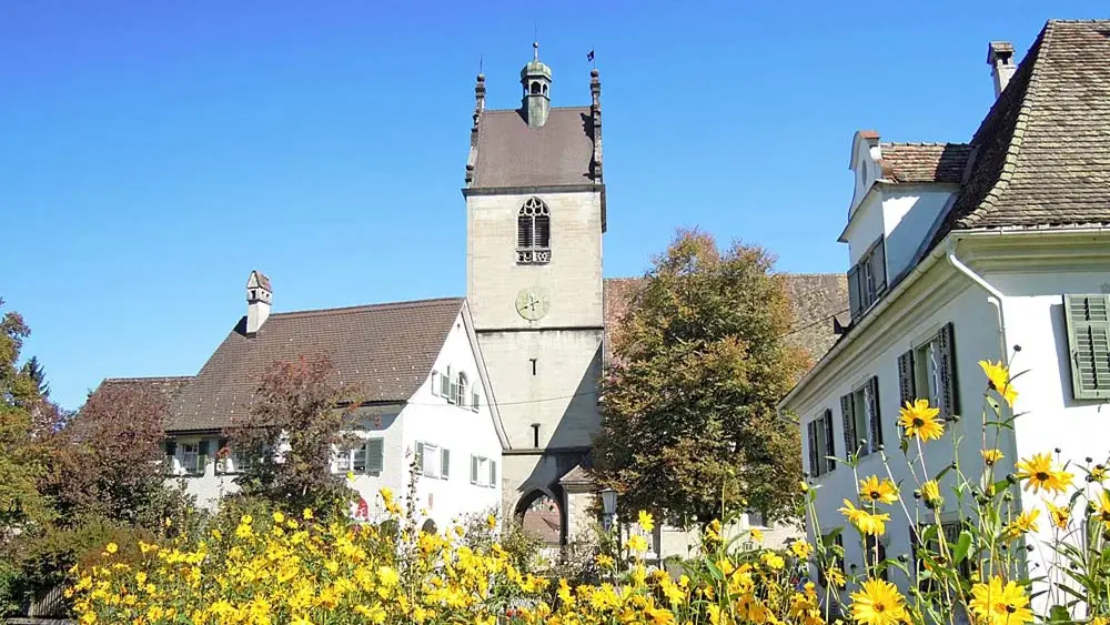 Blick von Südosten auf St. Gallus in Bregenz