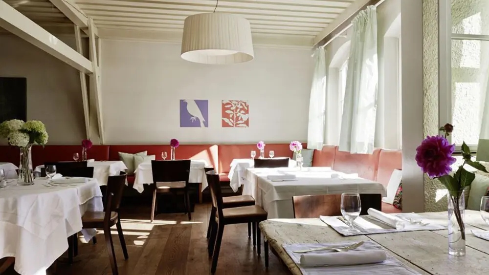 Blick ins Restaurant Hecht im Seehof in Goldegg