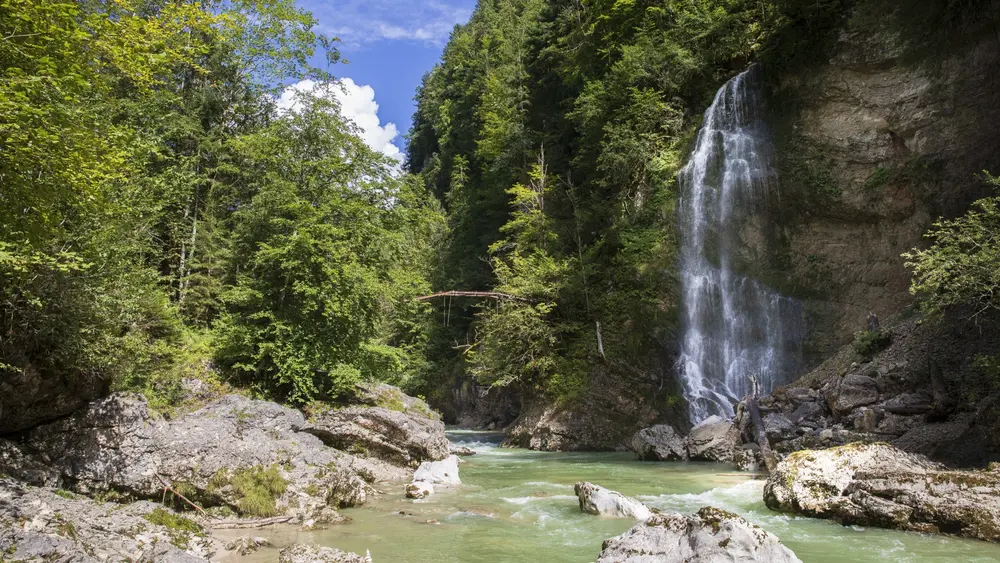 Wasserfall in der Tiefenbachklamm bei Kramsach