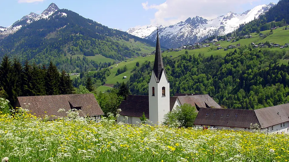 Blick auf die Propstei St. Gerold