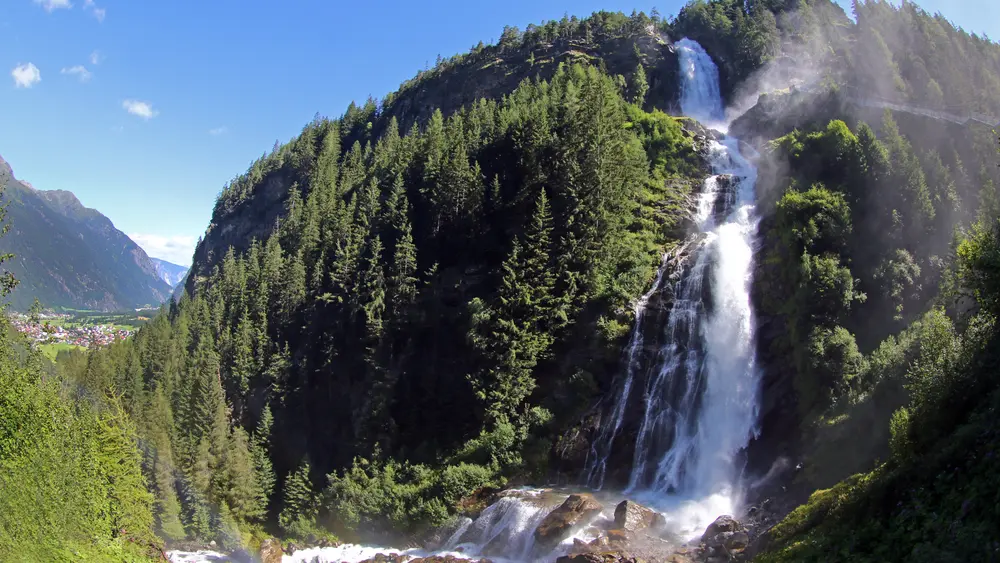 Der Stuibenfall ist Tirols höchster Wasserfall
