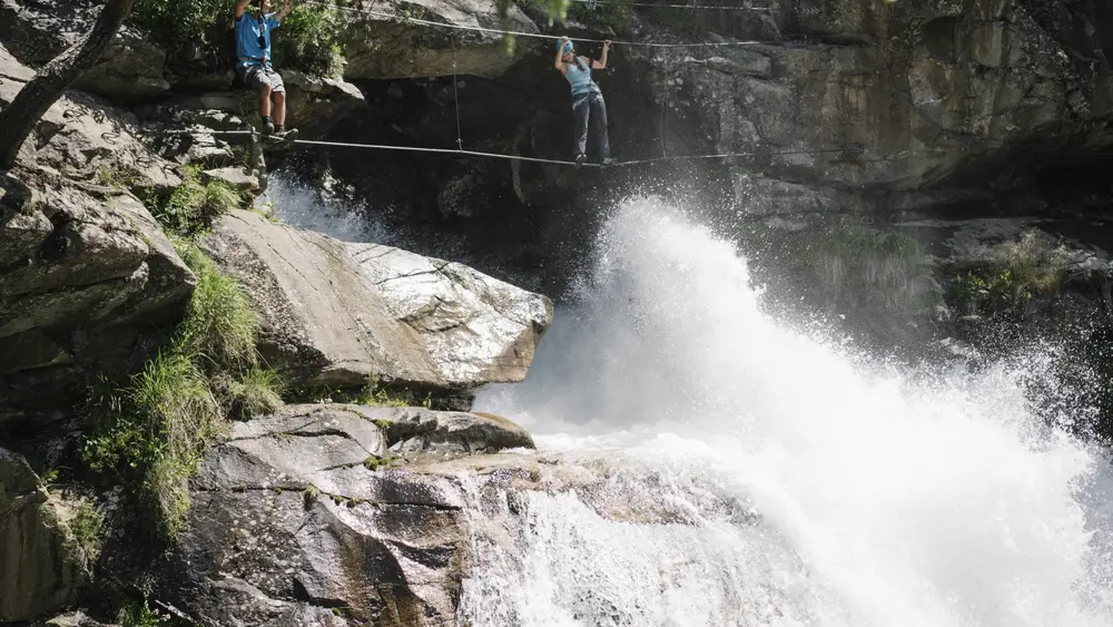 Seilbrücke über den Stuibenfall