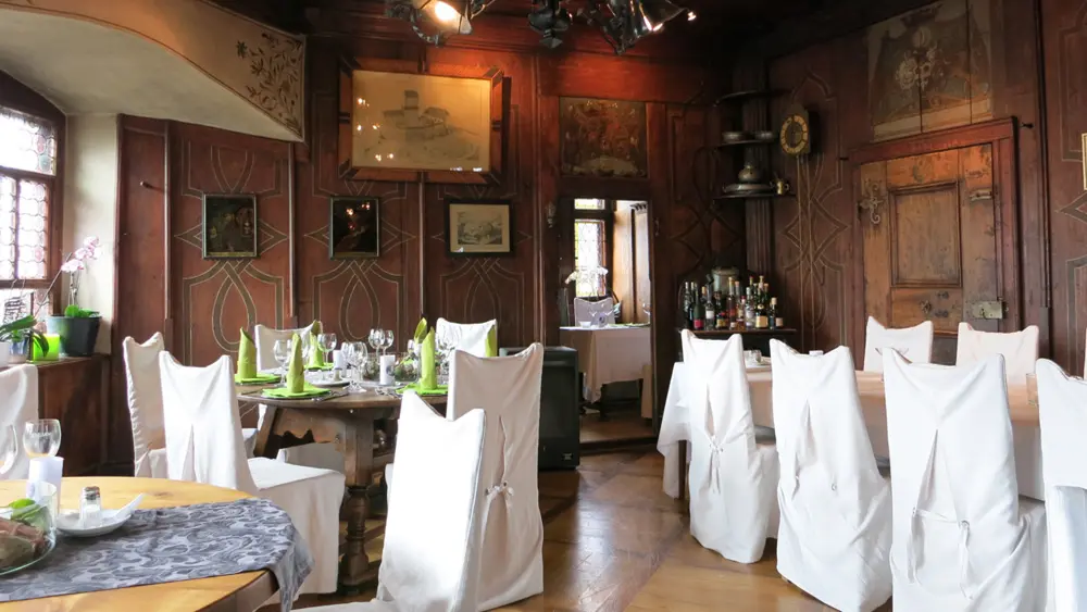 Blick in das Schlossrestaurant Sargans