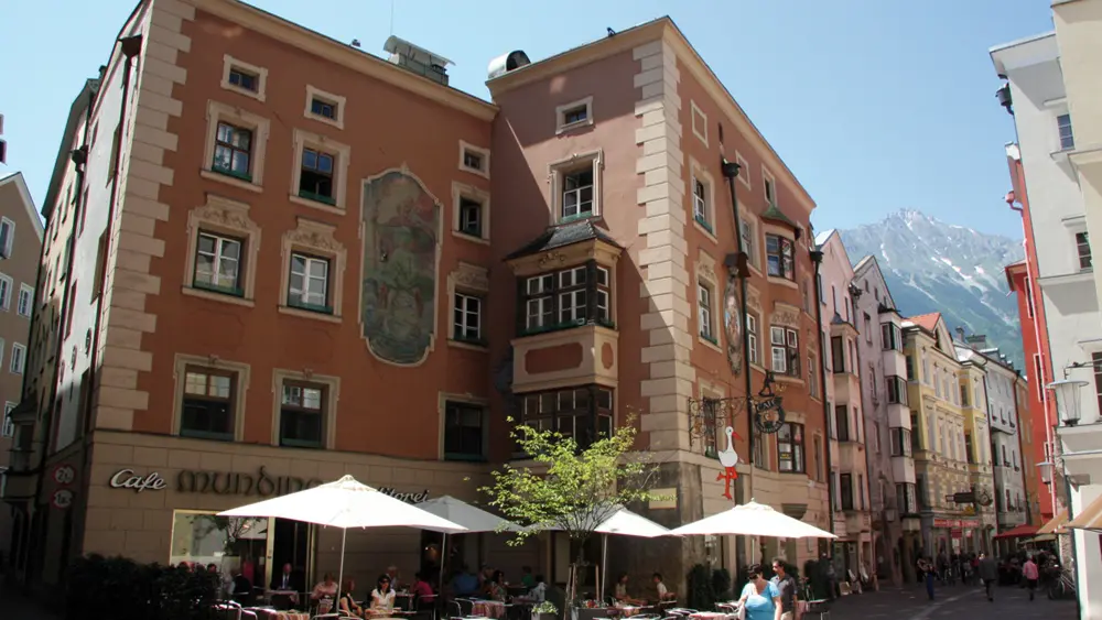 Café Munding mit Terrasse in Innsbruck