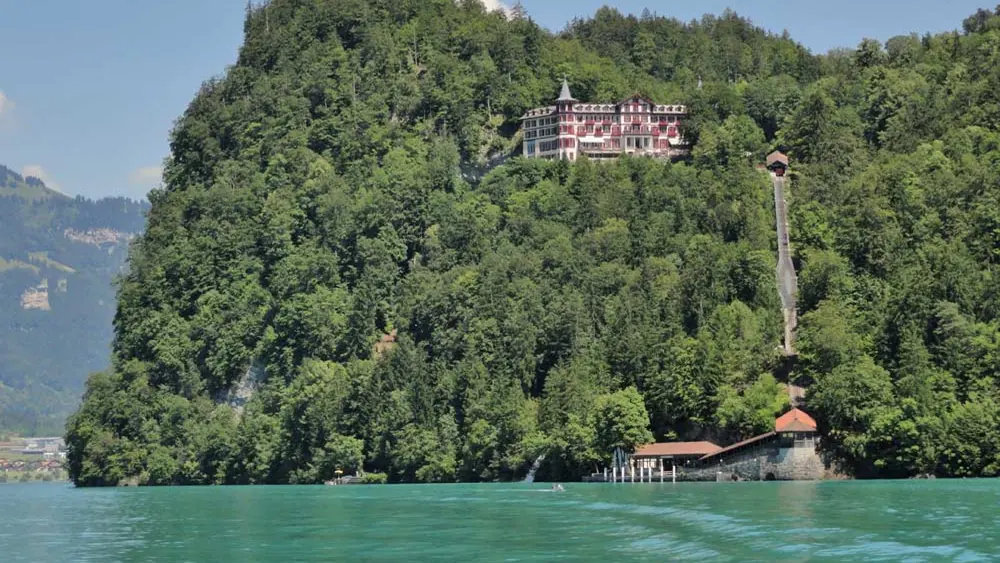 Blick auf das Grandhotel Giessbach