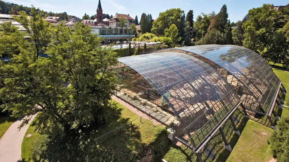 Das transparente Glasdach ermöglicht viele interessante Einblicke.