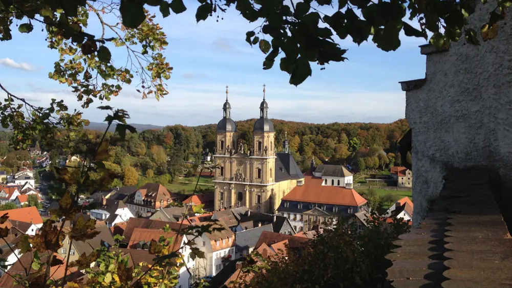 Blick auf die Wallfahrtsbasilika Gößweinstein