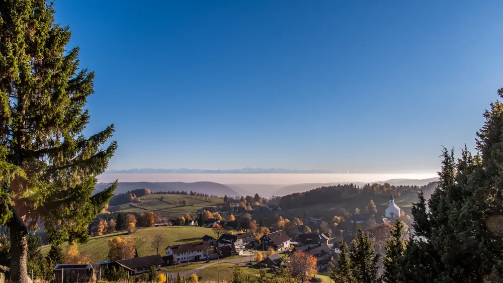 Ausblick über Dachsberg, Etappe 5