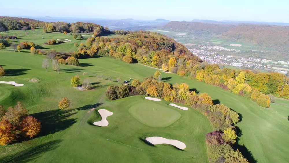 Blick auf den Golfplatz Bad Überkingen