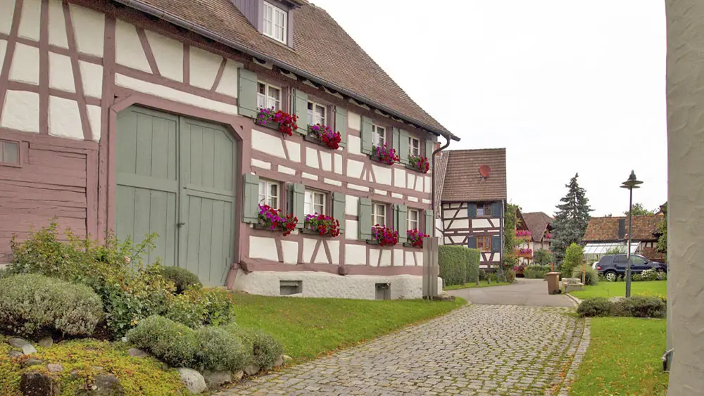 Außenansicht des Hermann-Hesse-Museums in Gaienhofen