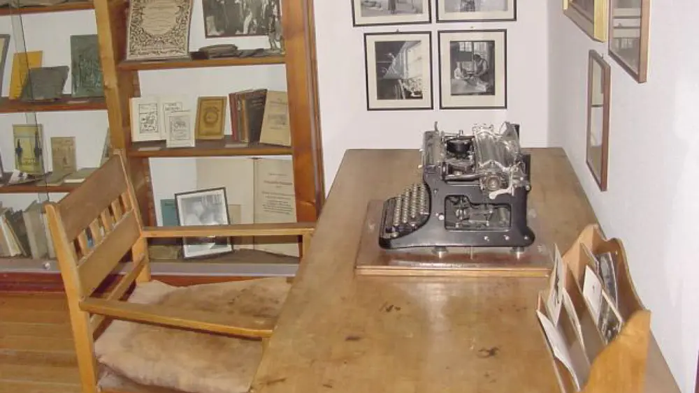 Hermann Hesses Schreibtisch im Hermann-Hesse-Museum in Gaienhofen