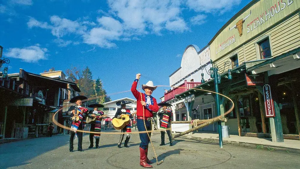 Lassovorführung in der Westernstadt Pullman City