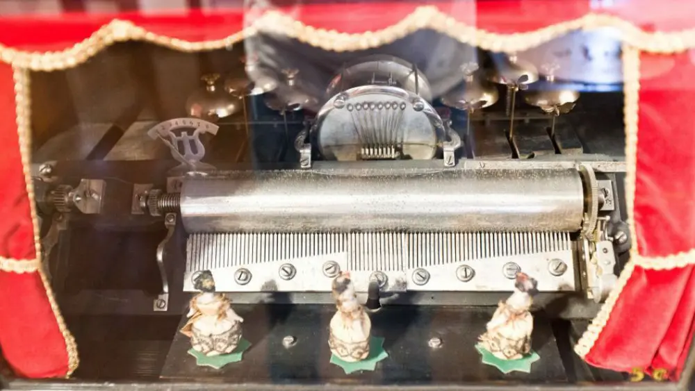 Ein mechanisches Musikinstrument im Stadtmuseum in Lindau