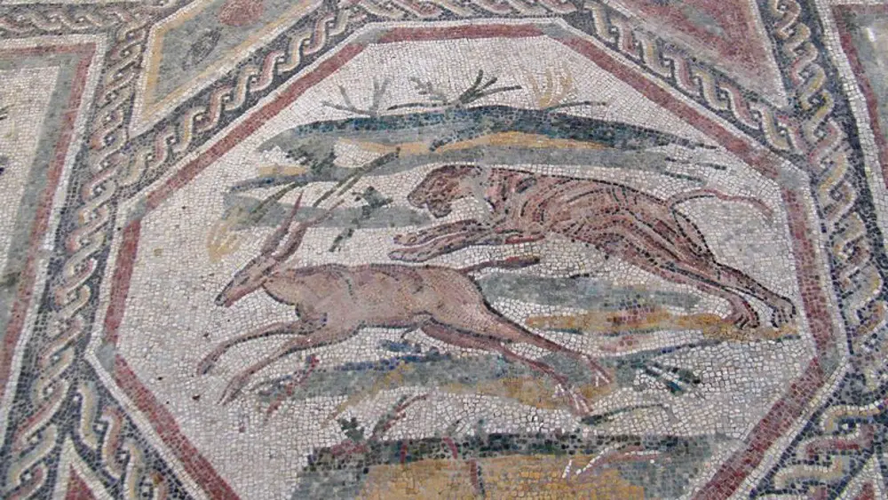 Mosaikboden in der Villa Romana in Desenzano del Garda