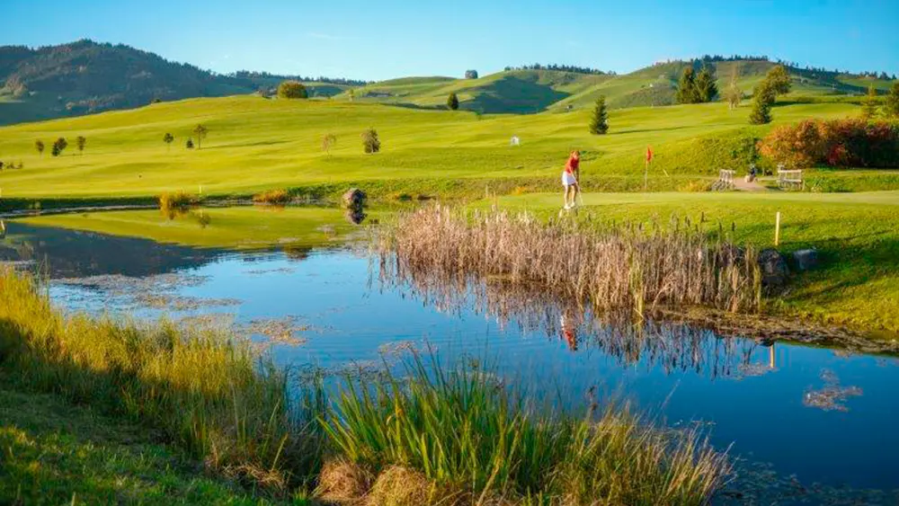 Golfen im Hochtal von Gonten im Appenzeller Land