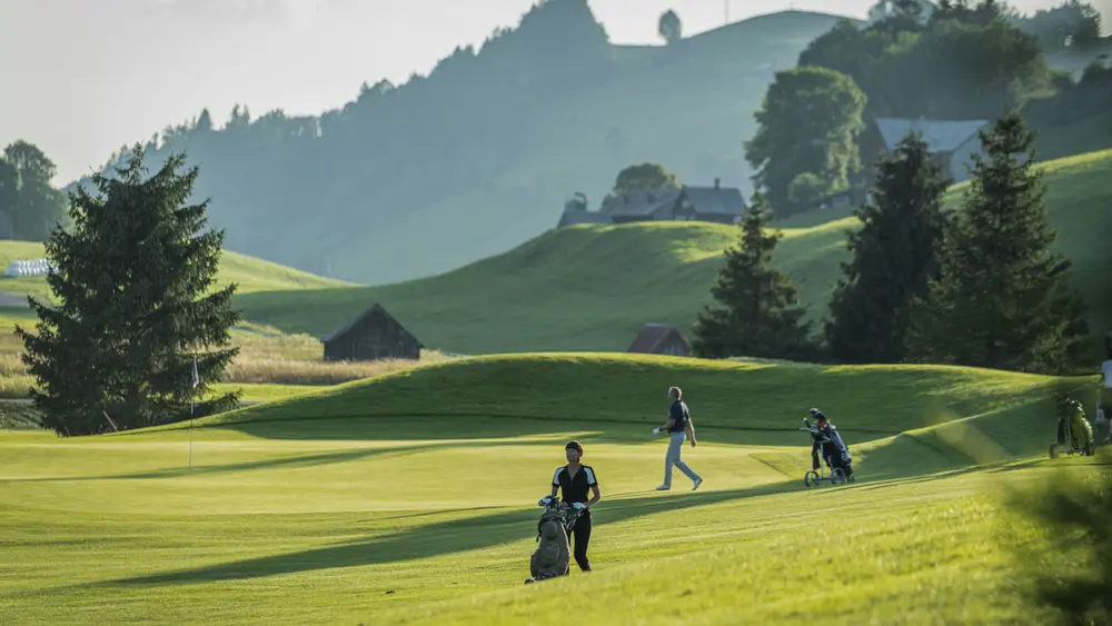 Golfen im Hochtal von Gonten im Appenzeller Land