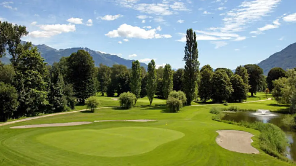 Blick auf den Golf Club Patriziale in Ascona