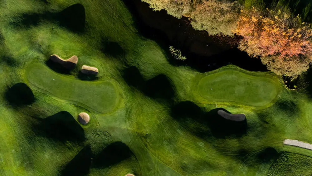 Blick auf den Golfplatz