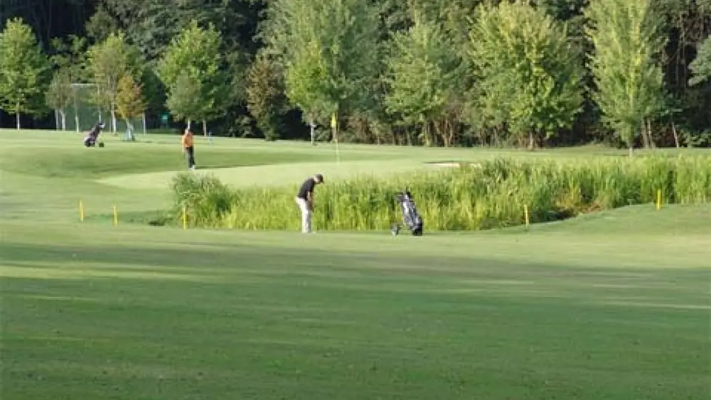 Blick auf den Golfplatz Wolfsberg in St. Michael