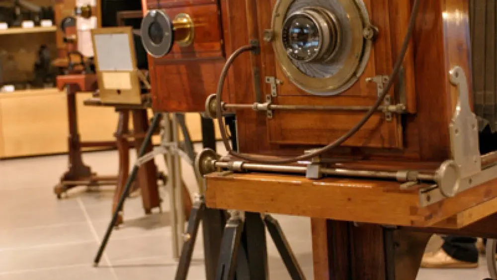 Alte Kameras im Museo Nicolis