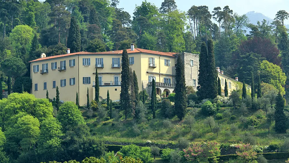 Blick auf die Villa Serbelloni in Bellagio am Comer See